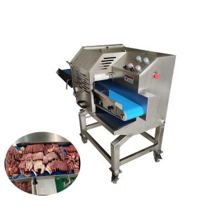 SS Commercial Bacon Cooked Meat Slicer Sausage Cutting Machine 500kg/h
