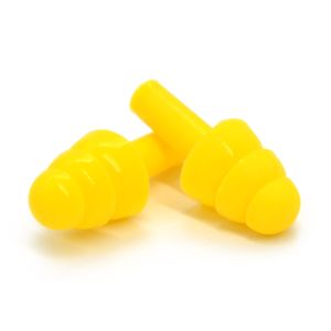 Yellow Waterproof 32dB Silicone Swimming Ear Plug