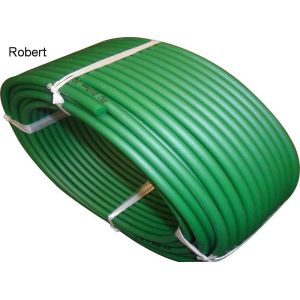 Rough Polyurethane Round Conveyor Belt For Food Industry Light Green / Dark