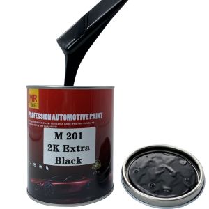 M201 2K Extra Black Automotive Mixing Paint Deep Black High Coverage Solvent