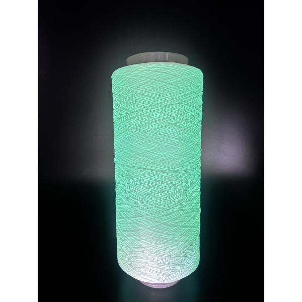 Quality White Luminous Yarn Polyester Material With 8 Hours Glowing Time wholesale