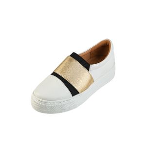 Cheap White Loafers Leather Hiking Shoes With Soft Cow Leather Upper for sale