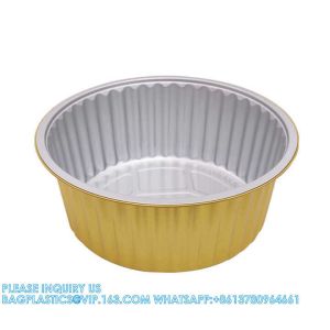 280mm Diameter 5000ml Aluminum Foil Baking Pans Pizza Tray Round Disposable