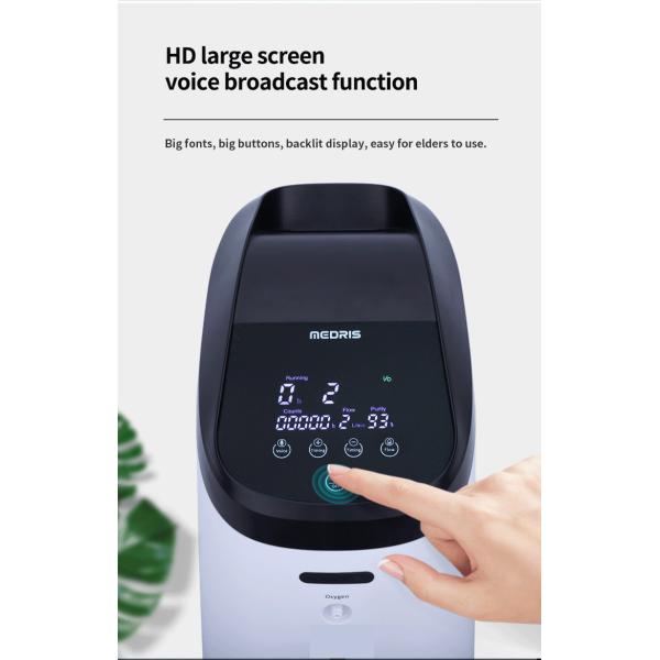 Quality LCD Large Screen Display For Continuous, Stable, And Efficient Silent Oxygen Production Medical 9L Oxygen Generator wholesale