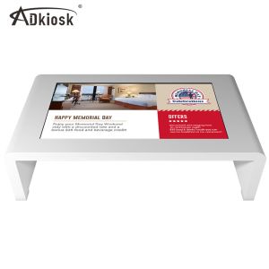 Cheap White Smart Interactive Touch Screen Table 60HZ 55inch Infrared TFT Type for sale