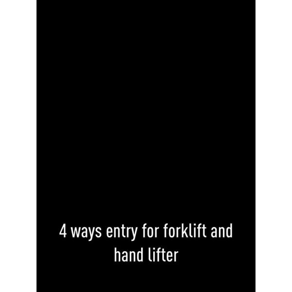 1500*1200 HDPE 4 way entry standard size durable racking grid deck plastic