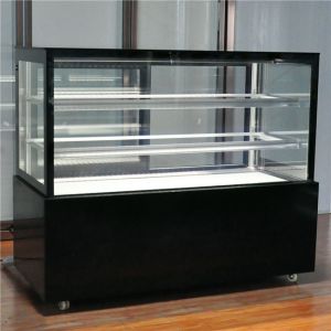 Air cooling good quality compresor Cake Display Freezer For Bread and coffe shop