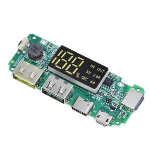Dual USB 5V 2.4A Micro/Type-C LED USB Mobile Power Bank 18650 Charging Module