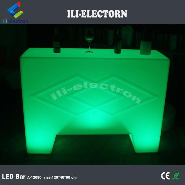 Color Changing Plastic Led Portable Bar Table Infarad Remote control