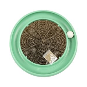 Track Ball Cat Scratching Board Rug Tray Round With Ball Door Frame 405x405x50mm