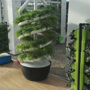 Plants Double Helix Hydroponic Rotating Farming Spiral NFT Hydroponic System