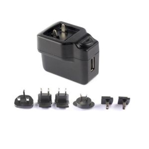AU US UK AC Plug Interchangeable Usb Power Adapter / 5v 2a Usb Charger /