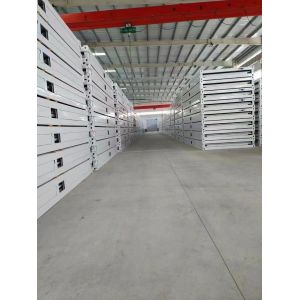 Convenient Sandwich Panel Wall Flat Pack Prefab Houses For Construction Site