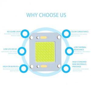 High Power 120W COB LED Chip100-120lm/W Super Aluminum Substrate LED COB Chips