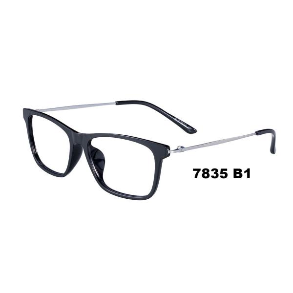 Quality Unisex Prescription Eyeglass Frames , Metal Temple Plastic Optical Square Frames wholesale