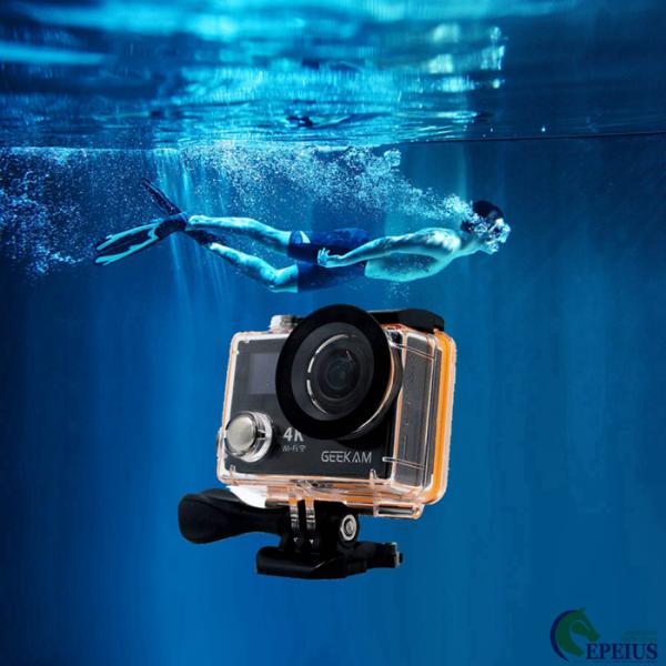 Underwater 30M HDMI 4k Sports Action Camera K8 Wifi 1080P 120fps With Dual Display