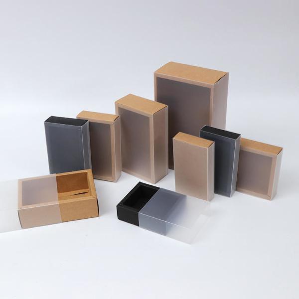 Plastic Sliding Sleeve Foldable Drawer Boxes Custom Printing For Socks