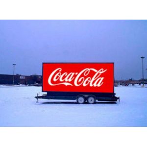 P10 P8 Truck Mounted LED Display With Stage Backdrop High Definition