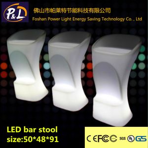 Cheap Illuminated rechargeable plastic bar stools for sale