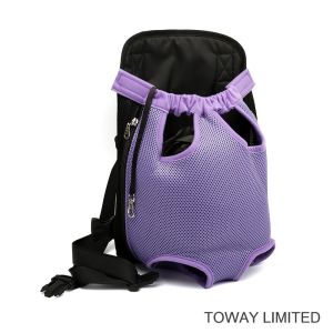 Dog Supply Mesh Backpack Harness Carrier Pet Front Bag