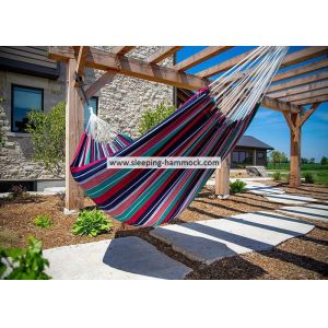 Portable Double Brazilian Sleeping Hammock With Carry Pouch Outdoor Patio Garden