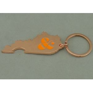 China Copper Plating Logo Key Chain Advertising Keychains Zinc Alloy Bottle Opener on sale