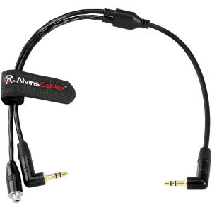 Alvin's Cables Tentacle Sync TRS 3.5mm Microphone Y-Cable for Camera/Mic, 30cm