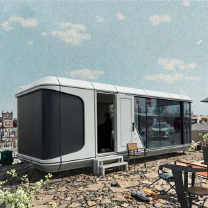 8.5m Camping Capsule Portable Prefab Home Modular Prefabricated Space Capsule