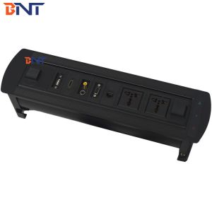 BNT Customized supported popular desk mounted media outlet with EU power plug