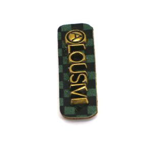 Green Leather Patches For Clothes Copper Material Logo Pattern OEM ODM