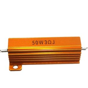 China China Supply gold power resistor 50w 3r wirewound resistor on sale