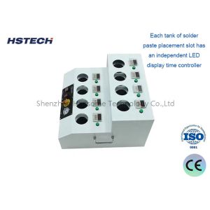 8 tanks and LED display time controller it ensures and solder paste thawing