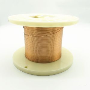 China High Temperature Rectangular Enamelled Copper Wire 220 Degree Super Thin 0.2mm on sale