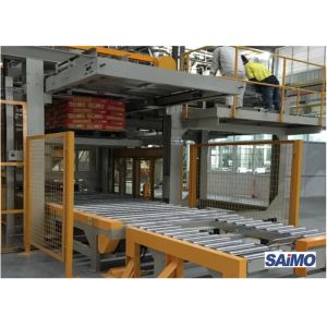 Touch Screen 25KW 1200bags/H Bag Palletizer Machine