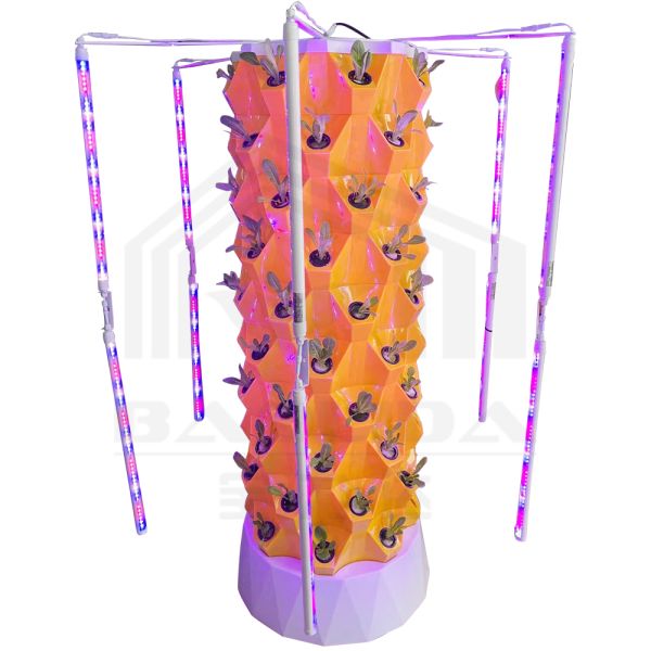 High Rigidity 630mm Bottom Diameter Eco-friendly Vertical Hydroponic Tower