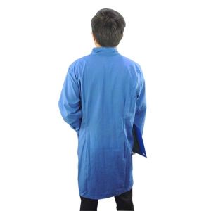Cleanroom Lab Blue White Static Dissipative ESD Smock