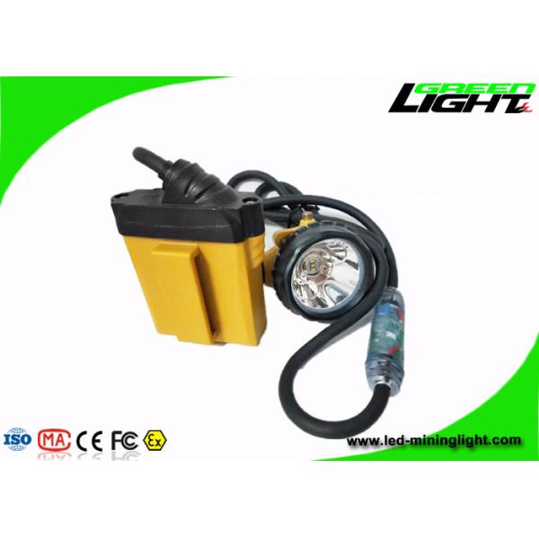 Quality 25000Lux 10.4Ah Flashing Mining Cap Lamp 348lum Adjustable Headclip With Rear Warning Lights wholesale
