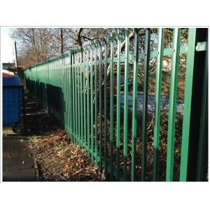 China Anti Climbing 10ft Height Steel Palisade Fencing For Backyard Privacy on sale