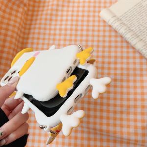 Cute Animal Duck Phone Cases 3D Water Resistant Dustproof For Iphone