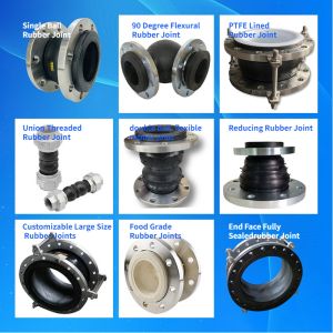 ANSI PN16 DN100 150 200 300 NR Rubber Expansion Joint with and Customized ODM