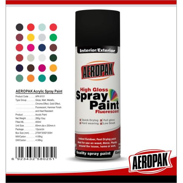 Quality Metal / Wood / Glass Acrylic Spray Paint Flexible With Strong Adhesive wholesale