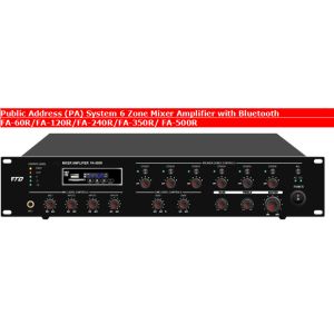 6 zone mixer amplifier audio amplifier with bluetooth