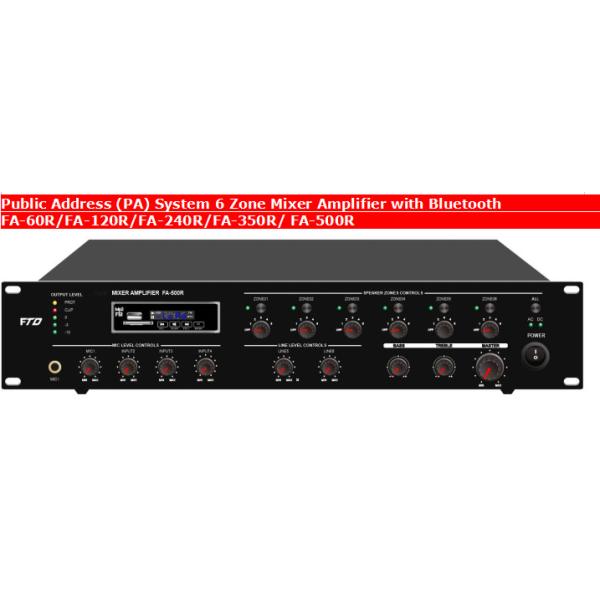6 zone mixer amplifier audio amplifier with bluetooth