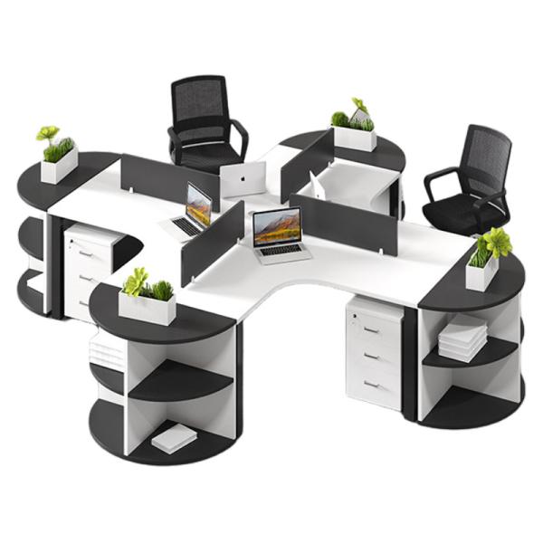 Quality Workspaces Office Furniture Wooden Desk And Chair Combination For 3/6 People wholesale