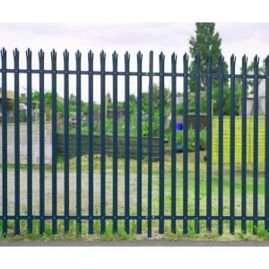 3 Rail Triple Pointed Steel Palisade Fencing Include Fixing