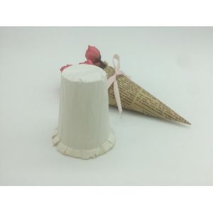 One Cup Paper Disposable Coffee Filters , Round Coffee Filter Papers White SGS