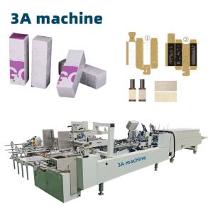 Cheap CQT 800 Cardboard/Corrugated Straight Line Box Folding and Gluing Machine with Feature for sale