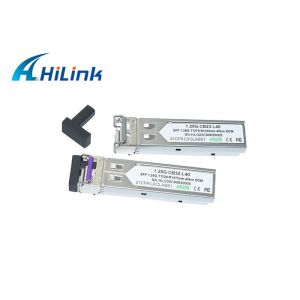 Fiber Optical Transceiver 1.25G CWDM Module BIDI Tx27/Rx33 Tx33/Rx27 40km