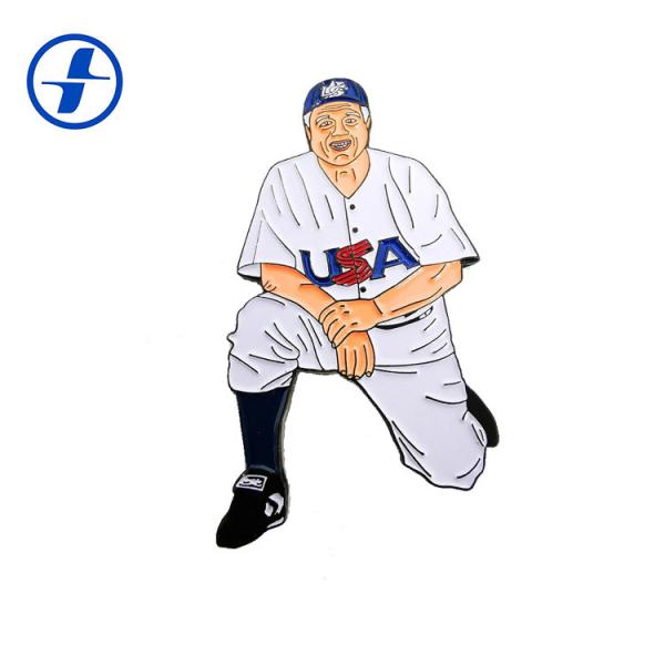 Quality Wholesale  Customized metal plating custom soft enamel pin badge wholesale