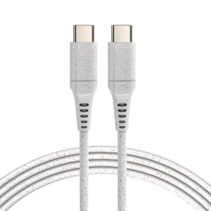 Wheat Color Type C To Type C Data USB Cable Customized Length